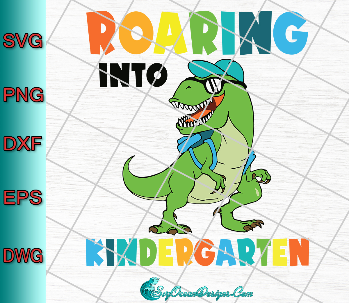 Download Roaring Into Kindergarten Svg Png Eps Dxf Dinosaur Svg Kindergarten Designs Digital Download PSD Mockup Templates