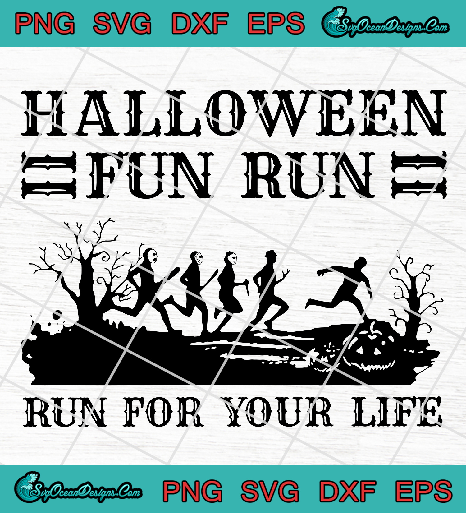 Download Halloween Fun Run Run for Your Life svg png eps dxf ...