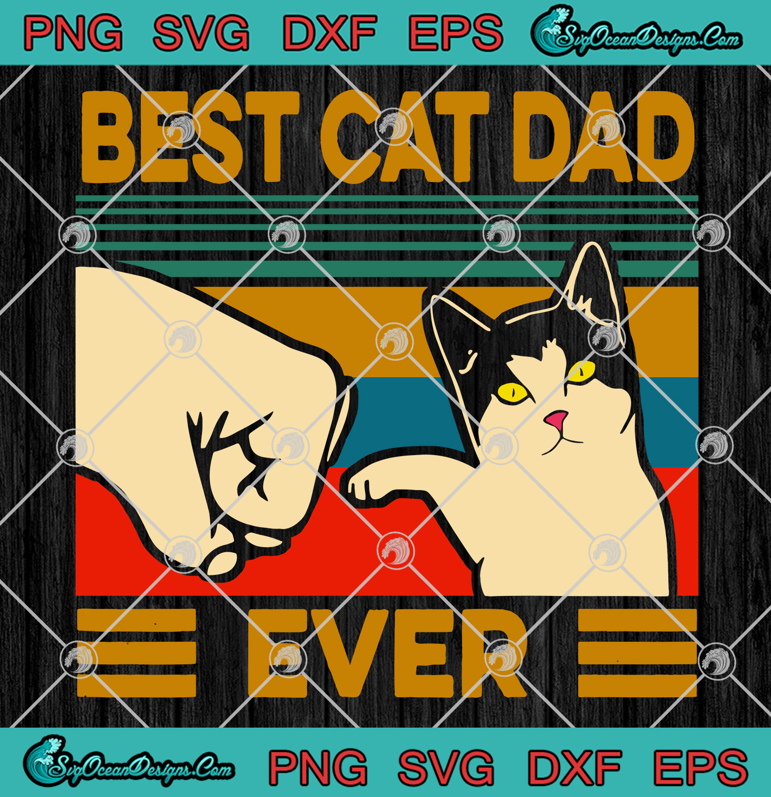 Download Best Cat Dad Ever Svg Png Eps Dxf Digital Download Designs For Shirts Designs Digital Download PSD Mockup Templates