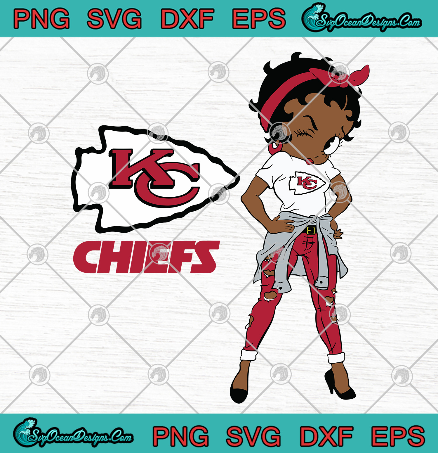 Download Betty Boop Kansas City Chiefs SVG PNG EPS DXF - Kansas ...