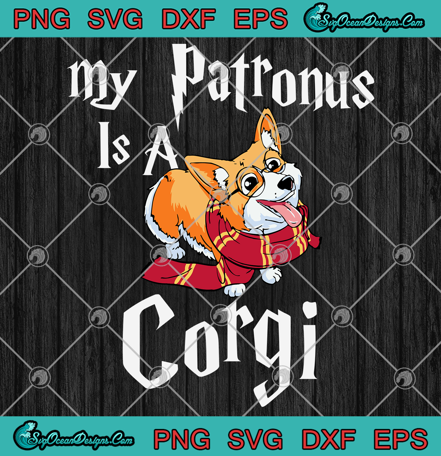 Download My Patronus Is A Corgi SVG PNG EPS DXF Cricut File-Corgi ...