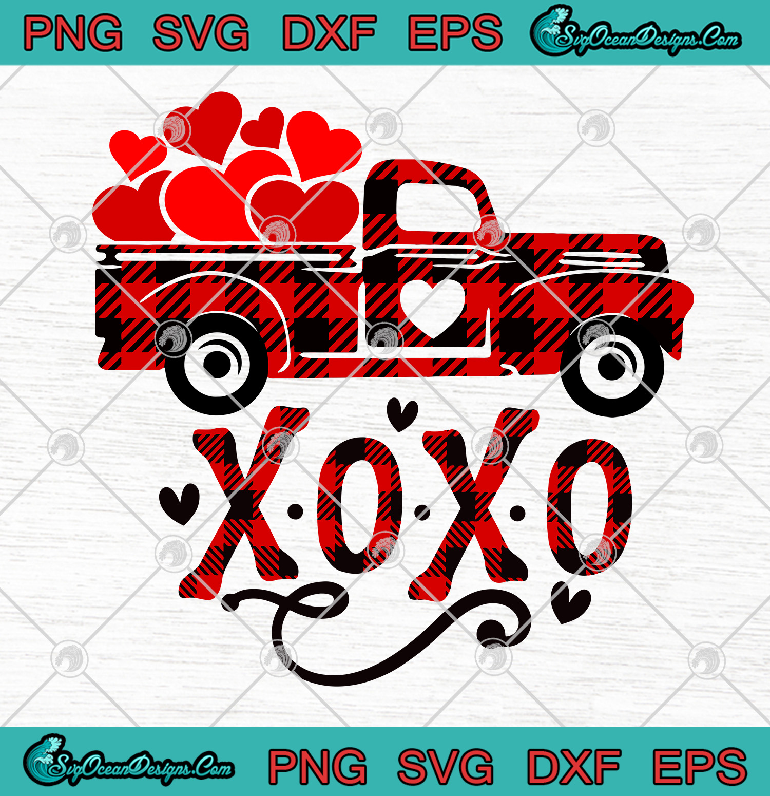 Download Xoxo Truck Valentine S Day Svg Happy Valentine S Day Truck Svg Designs Digital Download SVG, PNG, EPS, DXF File