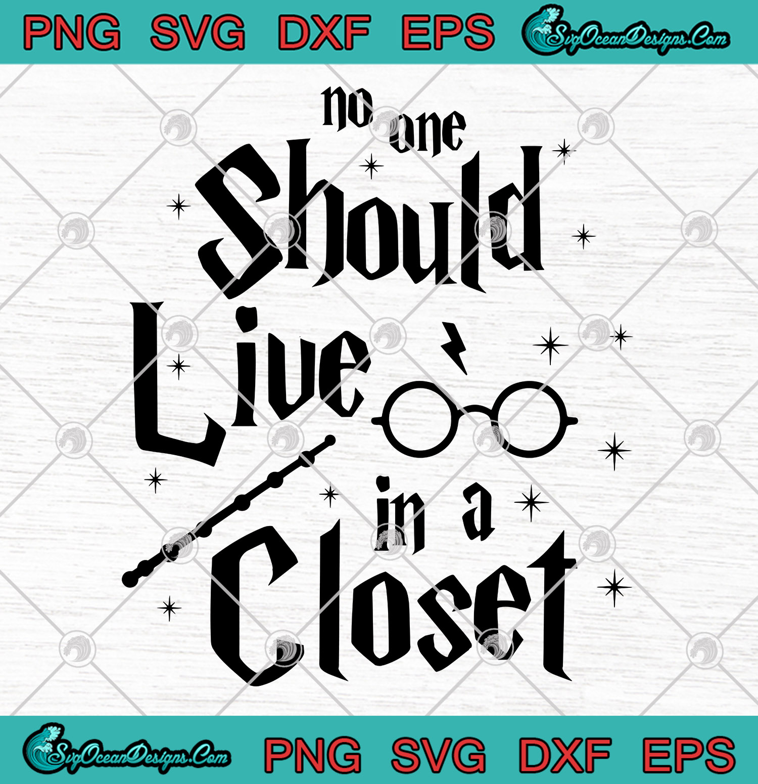 Download Harry Potter No One Should Live In A Closet SVG PNG EPS ...