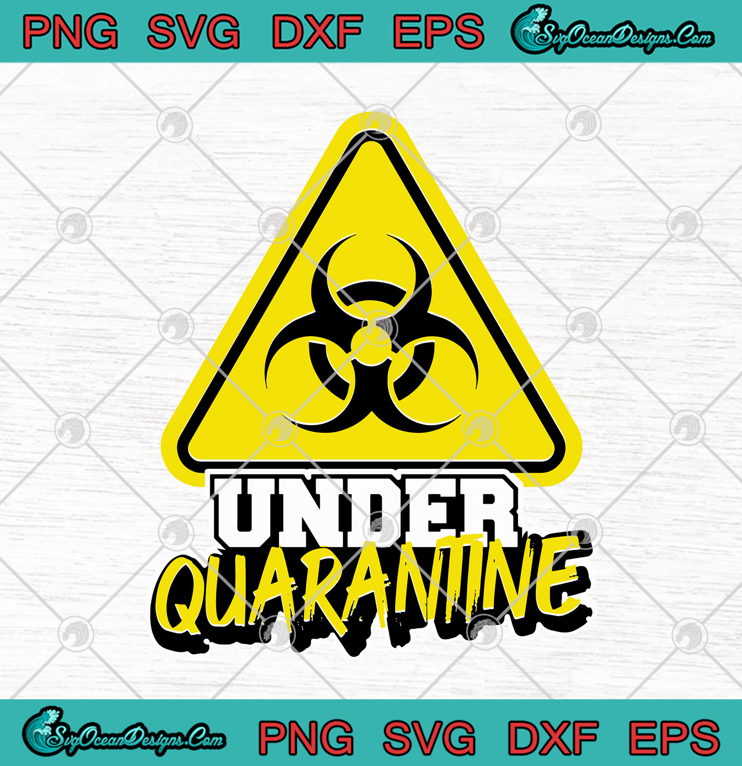 Download Warning Sign Under Quarantine SVG PNG EPS DXF - Covid 19 Coronavirus 2020 Cutting file Cricut ...